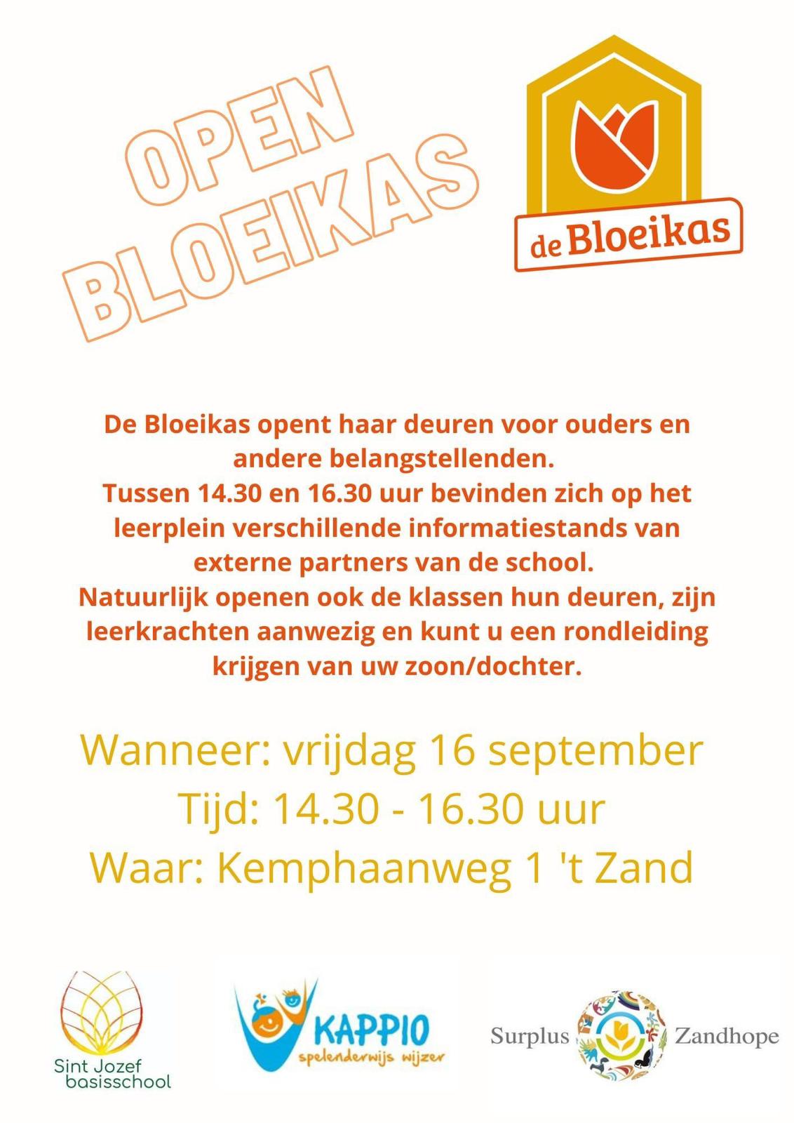 Vanmiddag: Open Bloeikas!