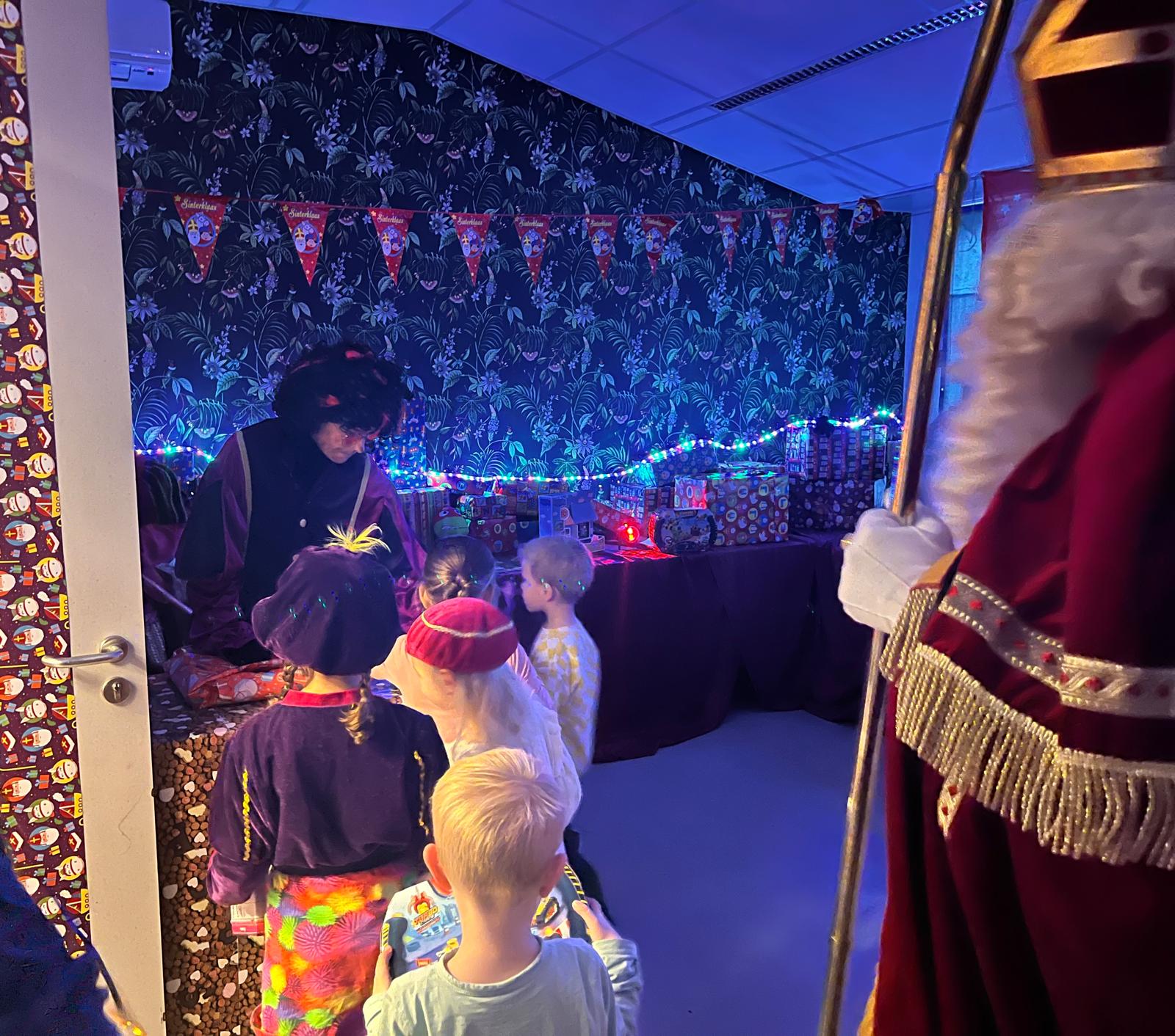 Sinterklaas in de Bloeikas