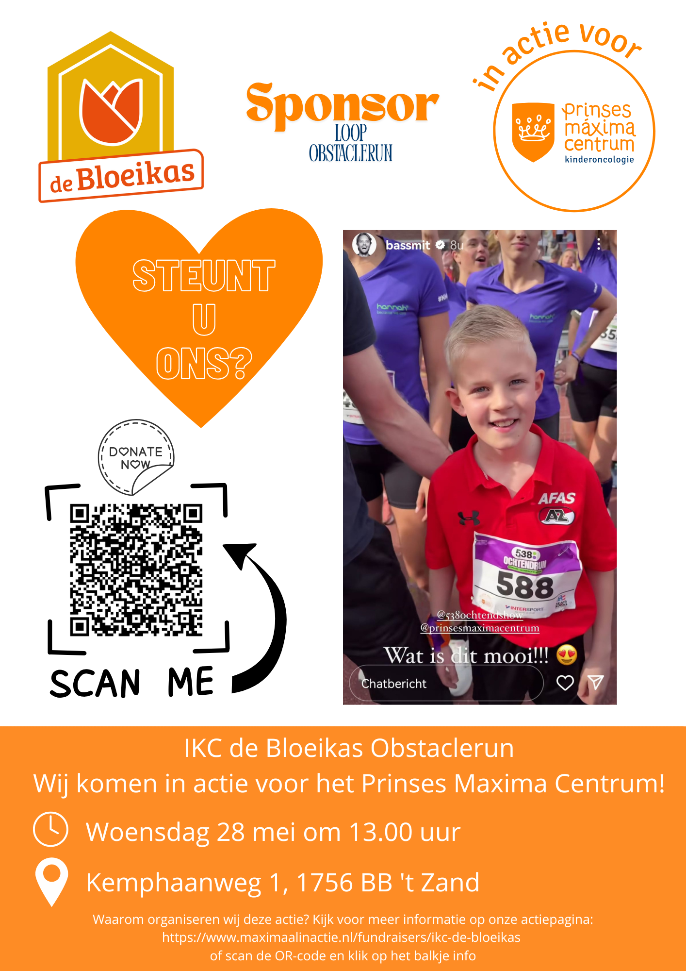 IKC de Bloeikas komt in actie voor het Prinses Maximacentrum