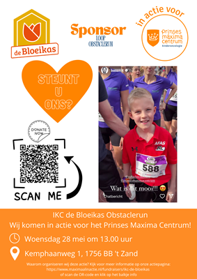 Poster Obstaclerun sponsoractie